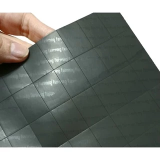 100 Imãs Adesivados 2x2,8cm de Manta Magnética p/ ímã de geladeira com fotos