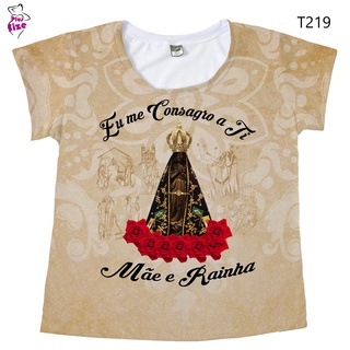 Camiseta Roupa Country Feminina Nossa Senhora Mae E Rainha