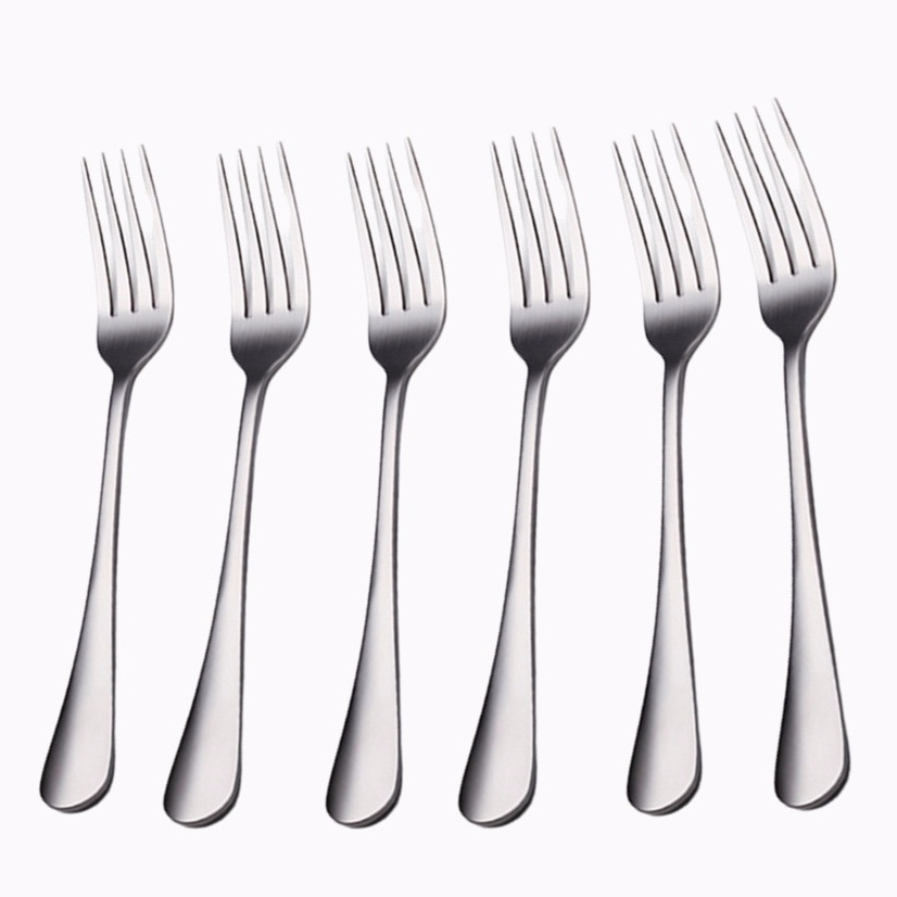 6 Peças Garfo De Mesa Aço Inox Adequado Para Hotéis E Restaurantes