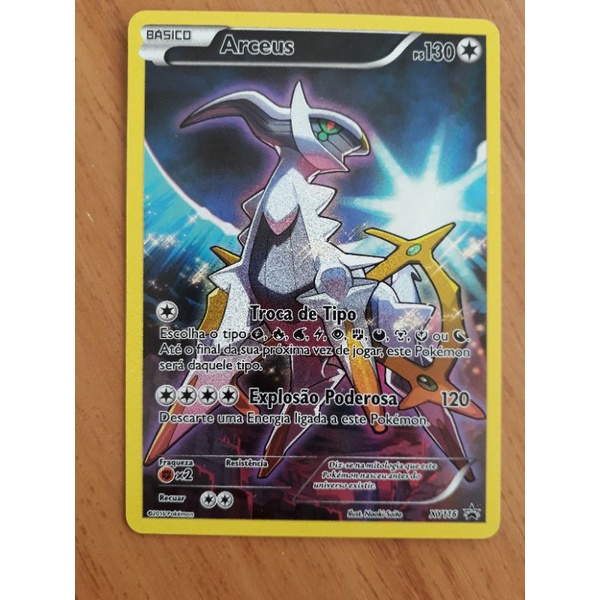 Carta Pokémon Lendário Arceus Full Art Xy Promo 116 em Promoção na