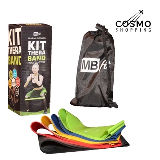 Kit 5 Faixas Elasticas Thera Band Com 5 Niveis Fisioterapia
