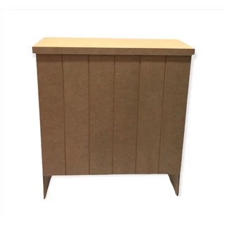 Mesa em mdf cru modelo ripada para decoração batizado/festas pegue e monte