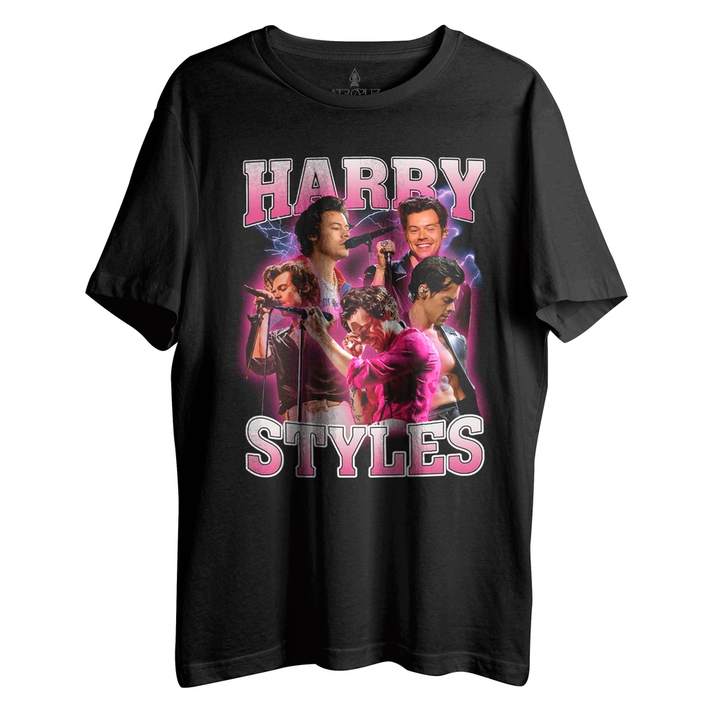 Camiseta Graphic Design Algodão Unissex T shirt Harry Styles 90´s Love On Tour