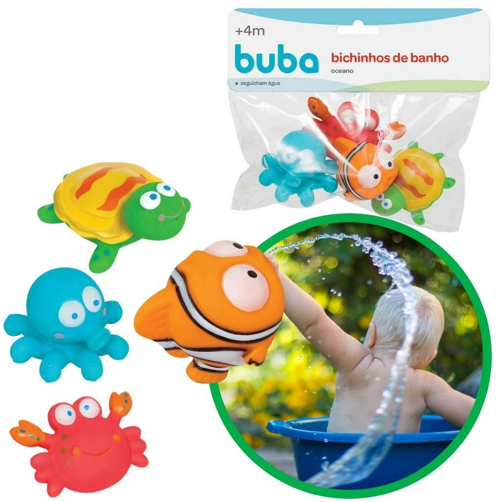 Bichinhos de Banho Oceano buba brinquedo para banheira do bebê | Shopee ...