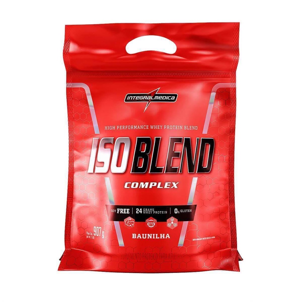 Whey Protein ISO Blend Pouch 907g Baunilha – Integralmédica