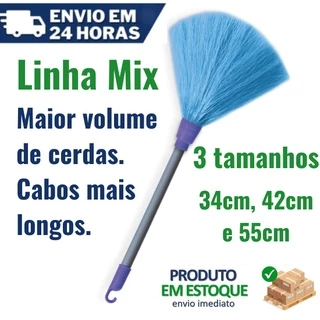 Espanador De Pó Em Fibra Sintético Nomo Mix - 34cm, 42cm, 55cm limpa pó, poeira