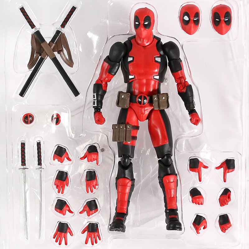 Boneco Ação Em PVC ML DeadPool Gurihiru Art Ver . Brinquedo Mafex