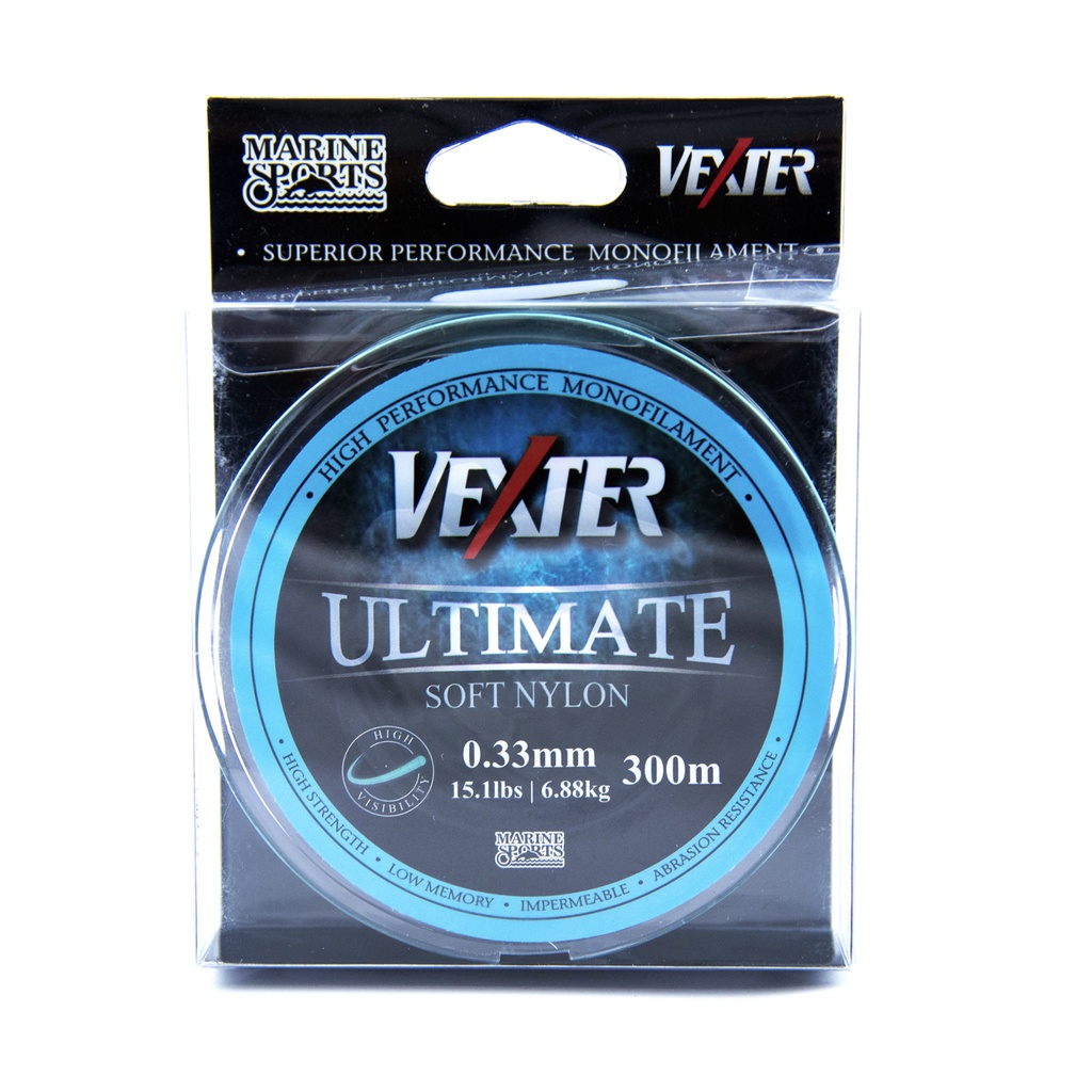 Linha Monofilamento Vexter Ultimate Soft Blue 0.33mm - 300M ( Marine Sports  )