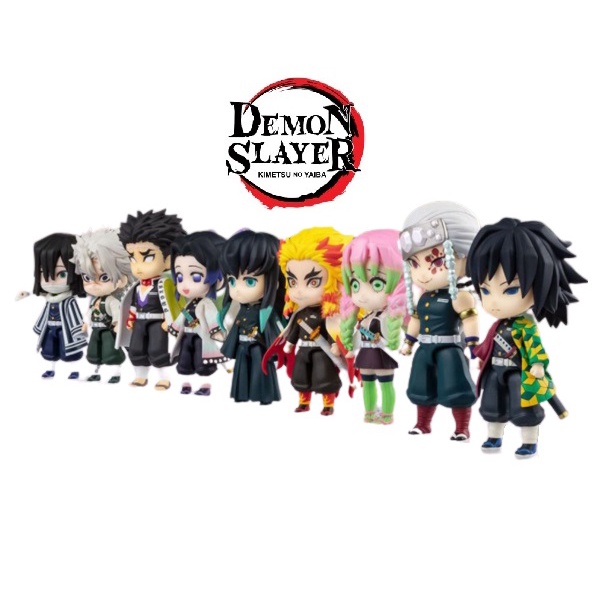 Conjunto de bonecos de topo de bolo Demon Slayer (Kimetsu no Yaiba) com 6  materiais de festa para decoração de bonecos de desenho de aniversário :  : Brinquedos e Jogos