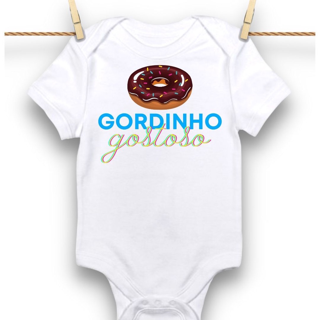 Body de Bebê Roupinha Menino Gordinho Gostoso
