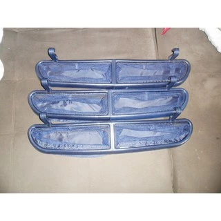 Porta Itens Lateral para Berço Chiqueirinho Dobrável Portátil - Azul Escuro