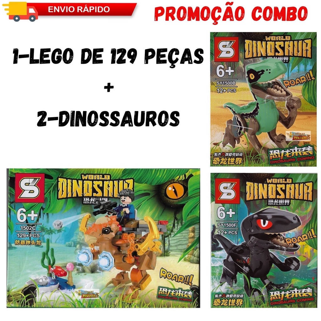 Lego de Montar - Mundo dos Dinossauros