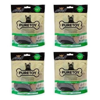 Combo 4 Pacotes Casco Bovino mastigáveis para cachorro Pestico 100% natural Casco de boi Petisco para cães Puretoy