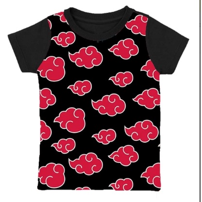 Camiseta Baby Look Akatsuki Nuvem Vermelha Personalizada