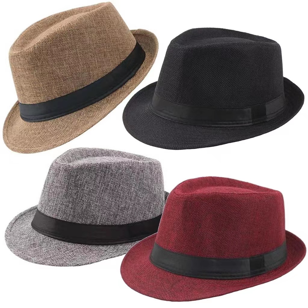 Chapéu Malandro Carioca Liso Unisex Brim Tecido Panama