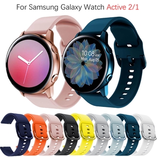 Bracelete Original De silicone De 20mm Para Relógio Samsung Galaxy Active 2/1 40mm 44mm Smartwatch