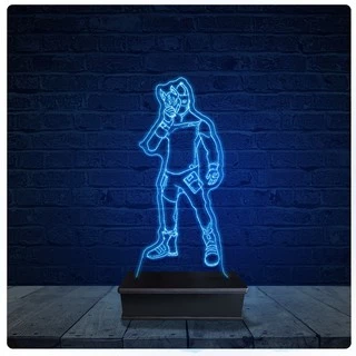 Luminária Led Acrilico Abajur - Fortnite Personagem Jogo 02