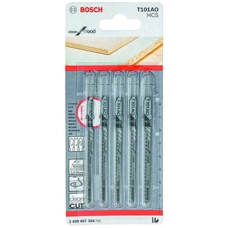 Lâmina Tico-Tico Bosch 56mm p/ Madeira 19 Dentes 5 Peças Clean for Wood T101AO