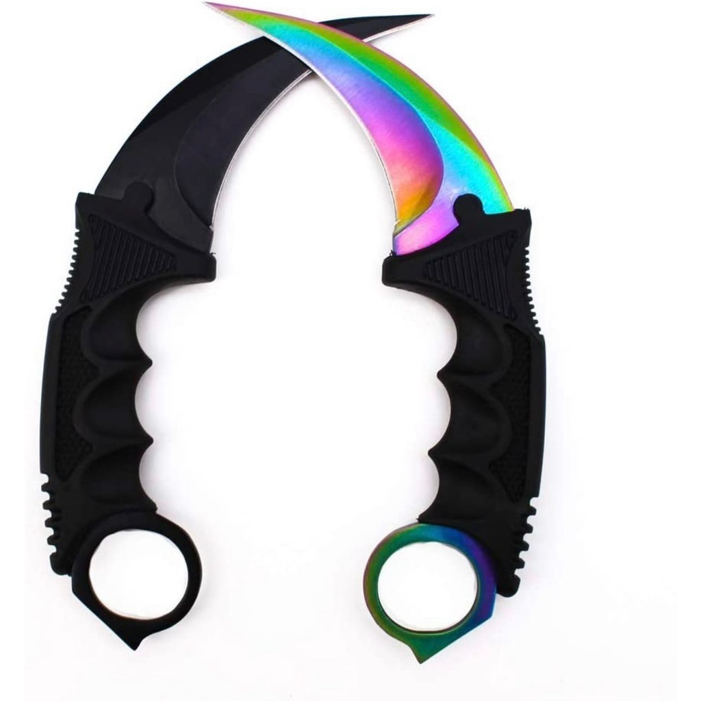 Karambit Faca Tatica Cs Go Multi Color Fade Real Fulltang | Shopee Brasil