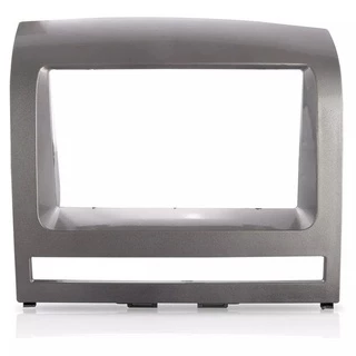 Moldura 2 Din Fiat Palio,Palio Weekend,Strada,Strada Adventure,Idea, Siena 08 Até 12 - Prata - 3129