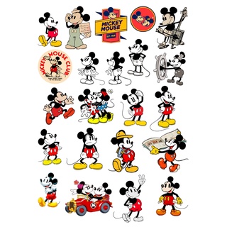 22 Adesivos Mickey Vintage
