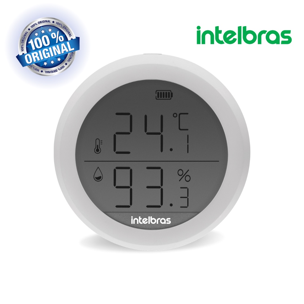 intelbras Sensor de Temperatura e Umidade Smart IST 1001 Branco ZigBee