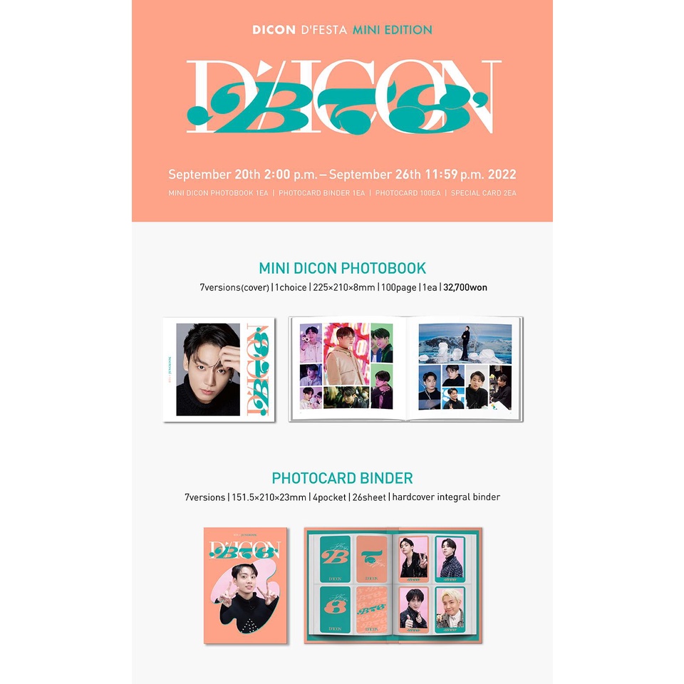 BTS] DICON DFESTA MINI EDITION : BTS | Shopee Brasil