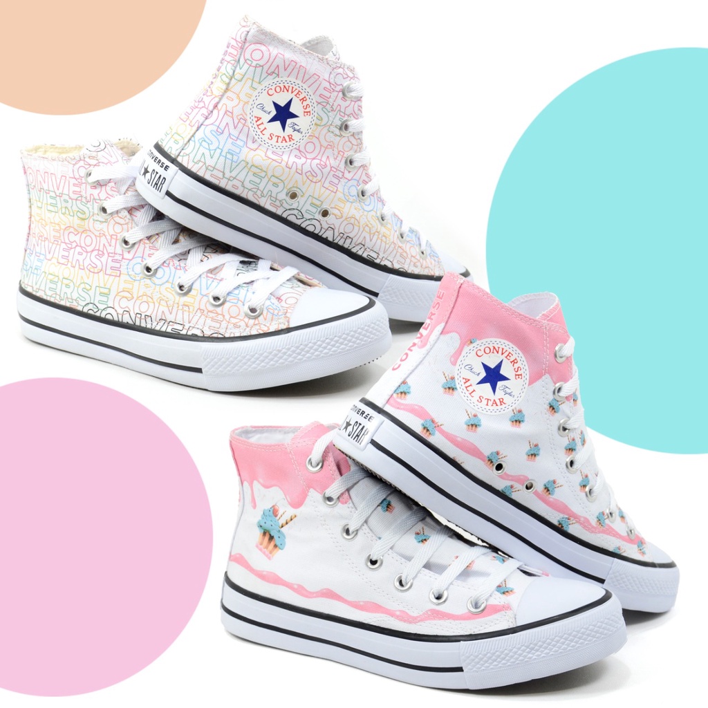 Tenis all star feminino sales estampado