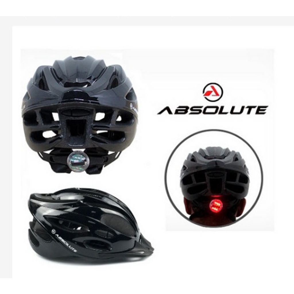 Capacete Absolute Nero com LED Tam G | Shopee Brasil