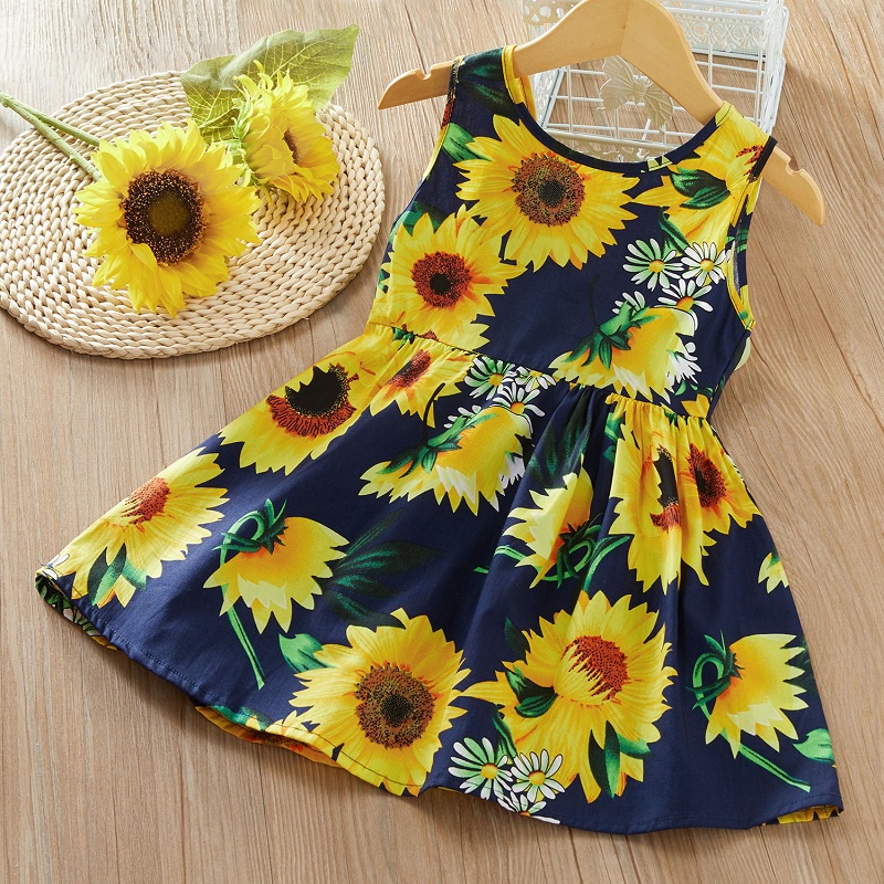 Em Estoque) Vestidos De Menina Vestido Infantil De Algodão Puro