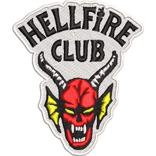 Patch Bordado Hellfire Club hell fire stranger things season 4 termocolante