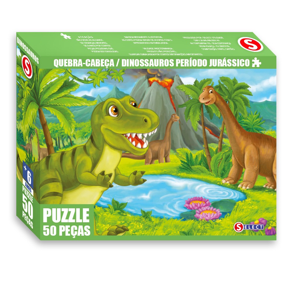 Compre Quebra-cabeça de encaixe - Dinossauros, babebi - Pé de Brincar