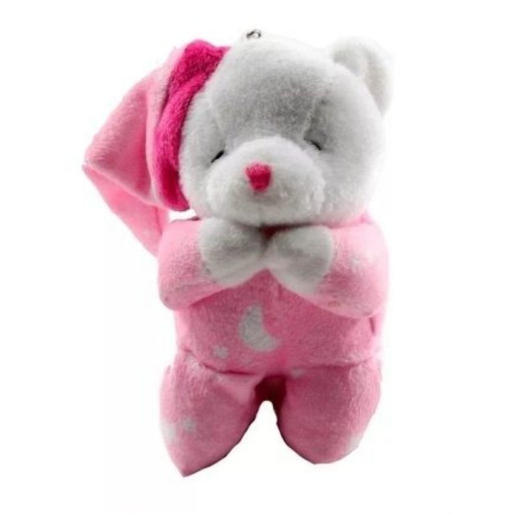 Steiff Orsacchiotto Sonno Tranquillo Con Sonaglio - Peluche Rosa 12 Cm Con Anello Per La Presa, Regalo Neonato