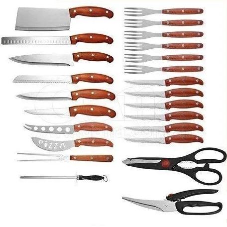 Kit Churrasco Ou Cozinha 25 Peças Com Maleta - Qualidade Top