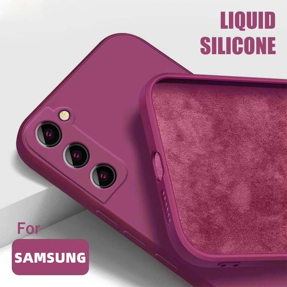 Capa Case de Silicone Tpu com Veludo Samsung Galaxy S21Plus/S22/S22Plus/S22Ultra-JINFEI STORE