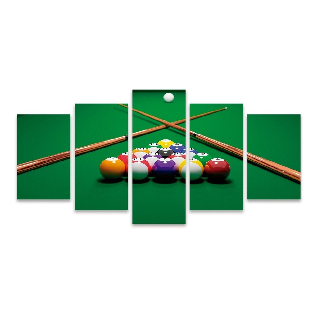 Quadro Decorativo Sinuca Snooker Bilhar Bar Salas De Jogos 8 Ball