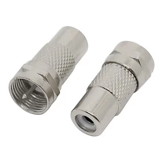 Adaptador De Rca F P/ Coaixal M Rg6/rg59 Entrada De Antena.