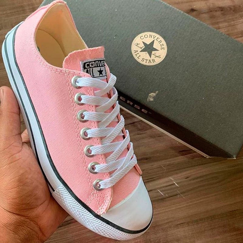 All star hot sale rosa feminino