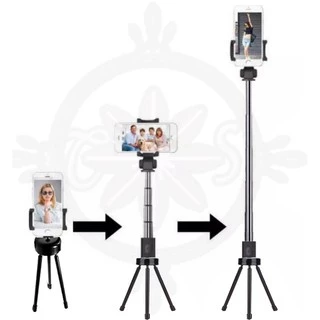 Kit Bastão pau de Self e Mini tripe flexivel para celular e câmeras com controle remoto Bluetooth.