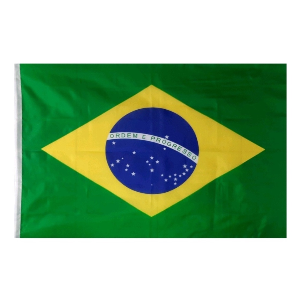 BANDEIRA DO BRASIL 1,45 X 0,95 MTS - BRASIL 100% POLIESTER