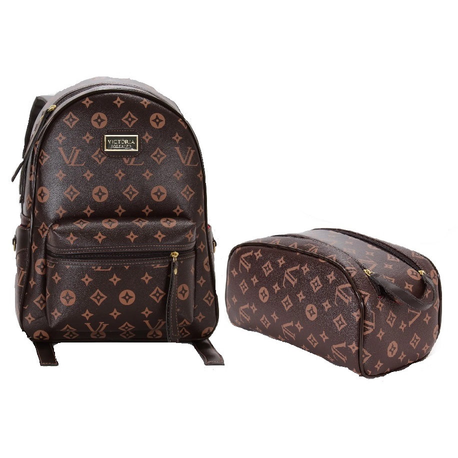 Louis Vuitton/LV New AEROGRAM couro preto masculino mochila mochila  masculina - Corre Que Ta Baratinho