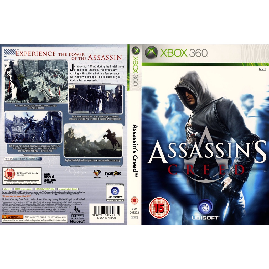 Assassins Creed 1 Midia Digital [XBOX 360] - WR Games Os melhores