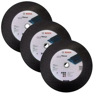 Discos de Corte 357mm p/ Metal Bosch Kit com 3 Expert for Metal 14"
