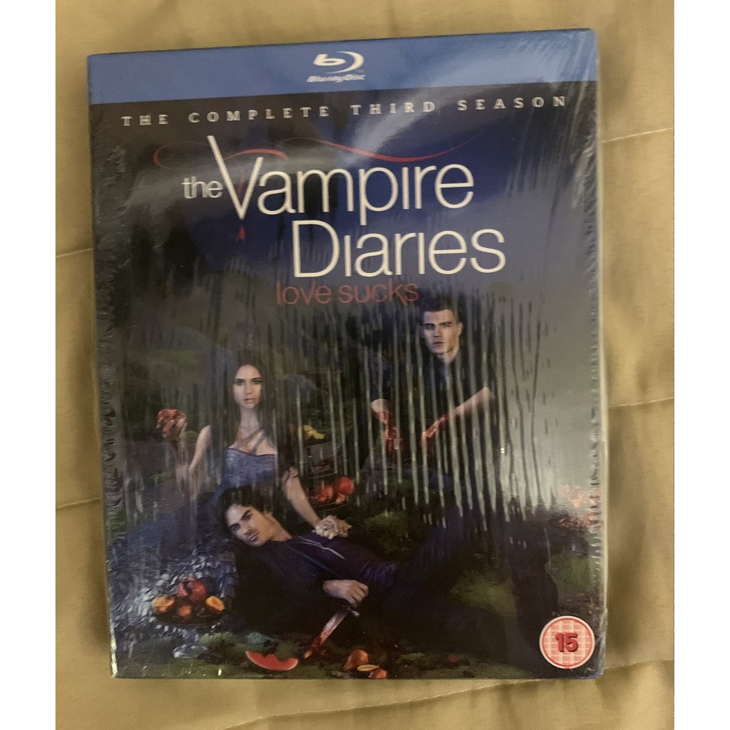 Blu ray Original The Vampire Diaries - 3ª Temporada Completa - com luva ...