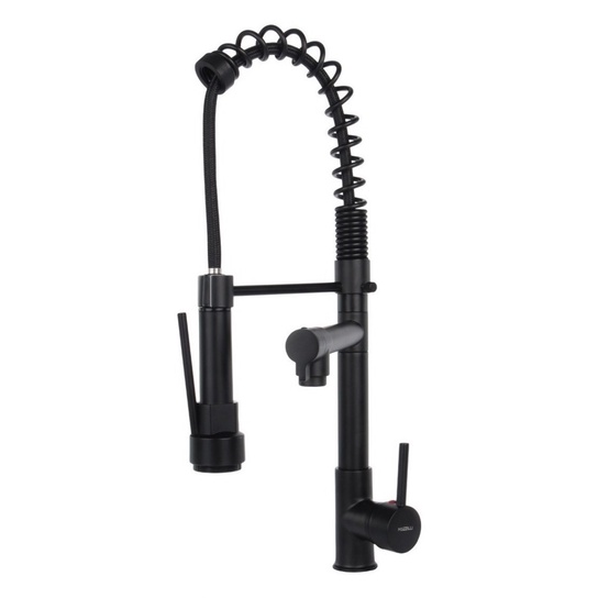 Torneira Cozinha Gourmet Monocomando com Spray Extensor 50cm Preta