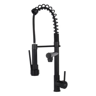 Torneira Cozinha Gourmet Monocomando com Spray Extensor 50cm Preta