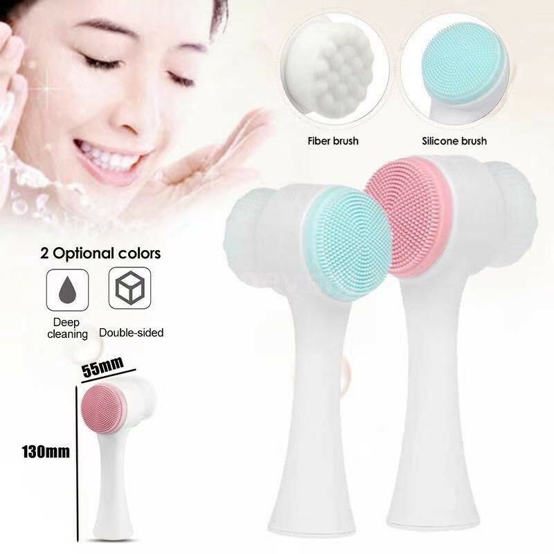 Skin Care - Escova 2 em 1 limpeza dos poros e esfoliação