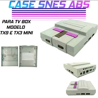 Case Plástico Em Abs Super Nes Para Video games Box Retro Tx9