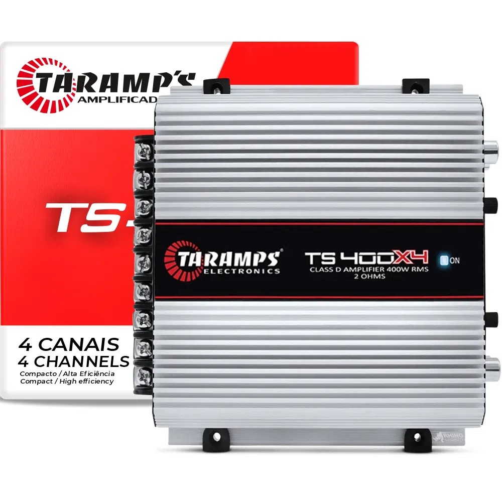 Módulo amplificador Ts400x4 Taramps 4 canais de 100rms