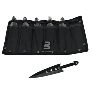 Kit 6 Facas de Arremesso com Bainha para Luatek YF-002